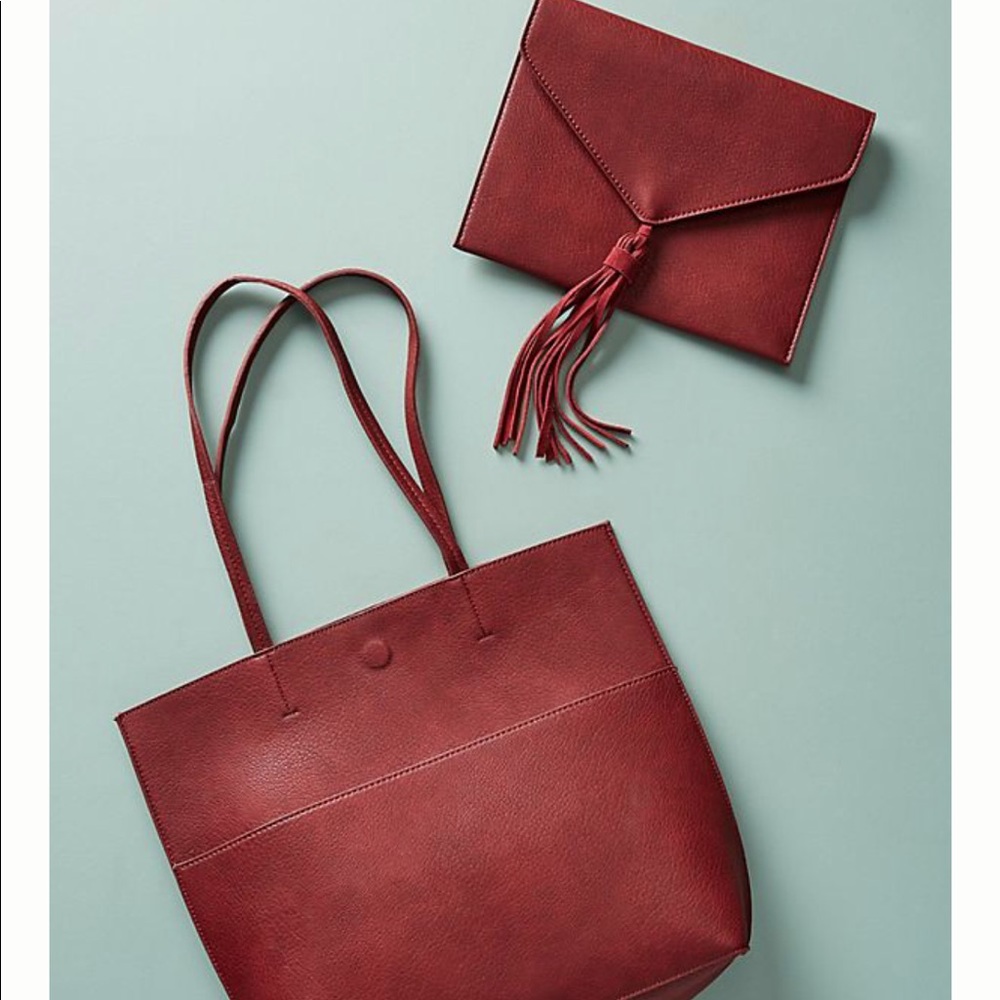 Anthropologie Thoma Clutch & Tote Bag